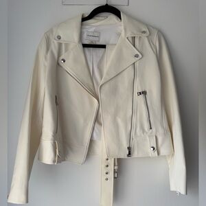 Club Monaco Cream White Silver Jacket